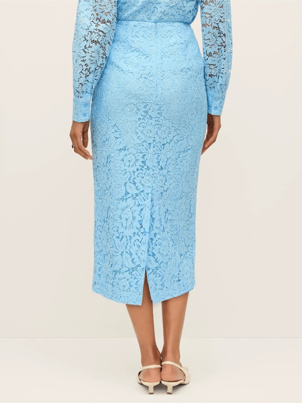 Ann Taylor Lace Midi Skirt - Picture 3 of 4